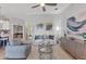 Modern living room with stylish furniture and decor at 14070 Heritage Landing Blvd # 423, Punta Gorda, FL 33955