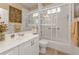 Clean bathroom with walk-in shower and vanity at 2163 Silver Palm Rd, North Port, FL 34288