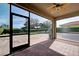 Screened patio with access to backyard at 4261 River Bank Way, Punta Gorda, FL 33980