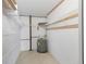 Ample storage with wire shelving and water heater at 627 Alhambra Rd # 602, Venice, FL 34285