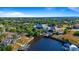 Wonderful aerial view of waterfront community with direct canal access to open waters at 17220 Horizon Ln, Port Charlotte, FL 33948
