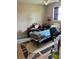 Bedroom with carpet floor and single bed frame at 4363 Sansedro St, Port Charlotte, FL 33948