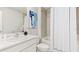 Clean bathroom featuring a tub-shower combination, a modern vanity, and neutral colors at 5481 Burgner St, Port Charlotte, FL 33981