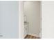 Powder room with granite countertop, vanity, and light wood flooring at 1380 Willet Ct, Punta Gorda, FL 33950