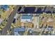 Aerial view of waterfront property with a private boat dock at 4297 Nettle Rd, Port Charlotte, FL 33953