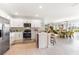 Modern kitchen with white cabinets, stainless steel appliances, and an open layout at 9374 Sunbeam Cir, Punta Gorda, FL 33950