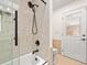 Beautiful bathroom showcasing a shower and tub combination with tiled walls at 472 Eppinger Dr, Port Charlotte, FL 33953