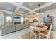 Open-concept living area with kitchen, dining, and living room spaces at 15169 Spanish Point Dr, Port Charlotte, FL 33981