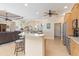 Kitchen with a peninsula, stainless appliances and tile flooring at 3663 Whippoorwill Blvd, Punta Gorda, FL 33950