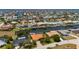 Expansive aerial view featuring stunning waterfront homes, deep canals, and beautiful neighborhood layout at 805 Brenda Ct, Punta Gorda, FL 33950