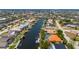 Wonderful aerial view featuring beautiful waterfront homes lining canals at 805 Brenda Ct, Punta Gorda, FL 33950