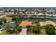 Scenic aerial view of waterfront homes in a coastal community, showcasing the canal and neighborhood layout at 805 Brenda Ct, Punta Gorda, FL 33950