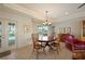 Cozy dining area with natural light, view of the pool at 805 Brenda Ct, Punta Gorda, FL 33950