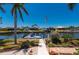 Waterfront property featuring a private dock and boat lift, perfect for boaters and enjoying waterfront living at 805 Brenda Ct, Punta Gorda, FL 33950