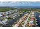 Stunning aerial view of waterfront community and property, showing prime location and water access at 5430 Almar Dr, Punta Gorda, FL 33950