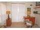 Office with a desk, chair, lamps and closet at 721 Brenda Ct, Punta Gorda, FL 33950