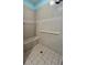 Accessible shower with built-in bench and grab bar for added convenience at 24157 Green Heron Dr # 27, Punta Gorda, FL 33980