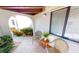Charming patio with beautiful plants and seating perfect for relaxing outdoors at 3830 Bal Harbor Blvd # 5, Punta Gorda, FL 33950