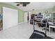 A spacious bonus room features a closet, a treadmill, light tile floors, and plenty of space at 2275 Kenya Ln, Punta Gorda, FL 33983