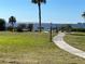 Community park overlooking Tampa Bay with water views and benches at 25188 Marion Ave # F201, Punta Gorda, FL 33950