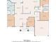 A detailed floor plan of the home, showcasing the layout of all the rooms and spaces at 2668 Clovelon St, North Port, FL 34291
