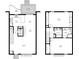 Detailed two-story floor plan with kitchen, living room, bedrooms, and bathrooms at 3335 Purple Martin Dr # 6, Punta Gorda, FL 33950