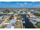 Waterfront property with canal access, a private dock, and lush greenery, perfect for relaxing and enjoying the outdoors at 520 Boardman Dr, Punta Gorda, FL 33950
