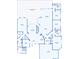 Detailed floor plan showcasing the layout of the home, including the bedrooms and living areas at 126 Peckham Sw St, Port Charlotte, FL 33952
