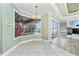 Breakfast nook overlooking pool at 126 Peckham Sw St, Port Charlotte, FL 33952