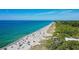 Gorgeous sunny aerial view of Manasota Key Beach featuring crystal blue ocean waters at 1960 Oregon Trl # 2B, Englewood, FL 34224