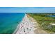 Beautiful aerial view of Manasota Key Beach featuring crystal blue ocean waters at 1960 Oregon Trl # 2B, Englewood, FL 34224