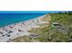 Beautiful aerial view of Manasota Key Beach featuring crystal blue ocean waters at 1960 Oregon Trl # 2B, Englewood, FL 34224