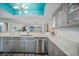 Updated kitchen offers stainless steel appliances and marble countertops at 1960 Oregon Trl # 2B, Englewood, FL 34224
