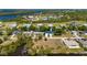 Aerial view of home with dock on canal leading to bay at 28482 Coco Palm Dr, Punta Gorda, FL 33982