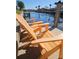 Relaxing outdoor seating on private dock overlooking serene canal waters at 529 Belvedere Ct, Punta Gorda, FL 33950
