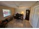 Office space featuring an organized desk area, an grandfather clock, and window providing natural light at 529 Belvedere Ct, Punta Gorda, FL 33950