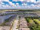 Overhead aerial view of a home highlighting the backyard and neighborhood layout at 7393 West Lenox Cir, Punta Gorda, FL 33950