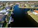 Waterfront home with a private dock along a canal with many other waterfront homes at 3415 Tripoli Blvd, Punta Gorda, FL 33950