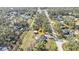 An aerial view of this property, showing the house and surroundings at 4175 Horseshoe Ave, North Port, FL 34286
