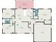Detailed floor plan showcasing the layout with the kitchen, bedrooms, living room and screened porch dimensions at 4254 Bur St, Port Charlotte, FL 33948