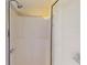 Standing shower unit with clear glass door and shower head at 21456 Holdern Ave, Port Charlotte, FL 33952