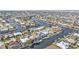 Aerial view of waterfront community with plenty of canals and docks at 960 Messina Dr, Punta Gorda, FL 33950