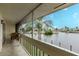 Enjoy scenic waterfront views from this covered outdoor patio with seating at 1080 Bal Harbor Blvd # 4D, Punta Gorda, FL 33950
