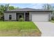 Charming single-story home featuring a two-car garage, well-maintained lawn, and welcoming front entrance at 1790 New London St, North Port, FL 34288