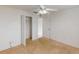 Bedroom showcasing the closet and view to the hall at 20370 Mount Prospect Ave, Port Charlotte, FL 33952
