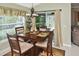 Dining area with a slider to screened lanai, perfect for relaxed indoor-outdoor dining at 2153 Boxwood St, North Port, FL 34289