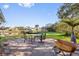 Tranquil backyard view with patio and well-manicured yard at 3000 Wisteria Pl, Punta Gorda, FL 33950