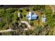 Unique property featuring diverse outdoor structures and lush landscaping creates a private oasis at 29175 River Dr, Punta Gorda, FL 33982