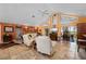 Bright living room with high ceilings and clerestory windows at 29175 River Dr, Punta Gorda, FL 33982