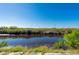 Beautiful water view from the backyard of the property at 29175 River Dr, Punta Gorda, FL 33982